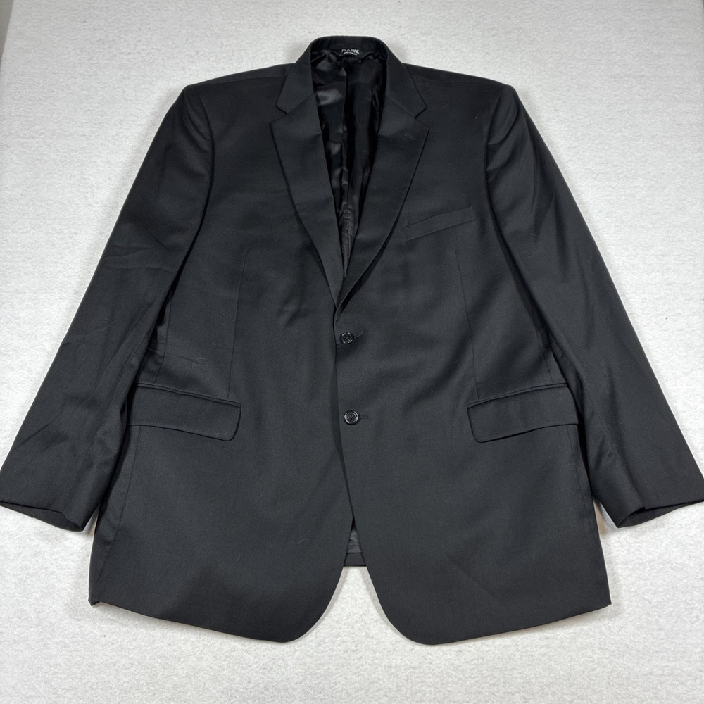 Jos. A Bank Men's Black Wool Blazer Suit Jacket Sport Coat 50L Formal Office